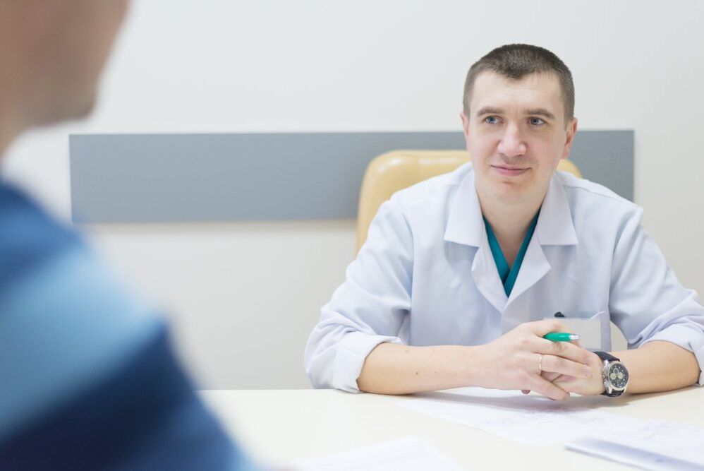 The urologist prescribes treatment for prostatitis